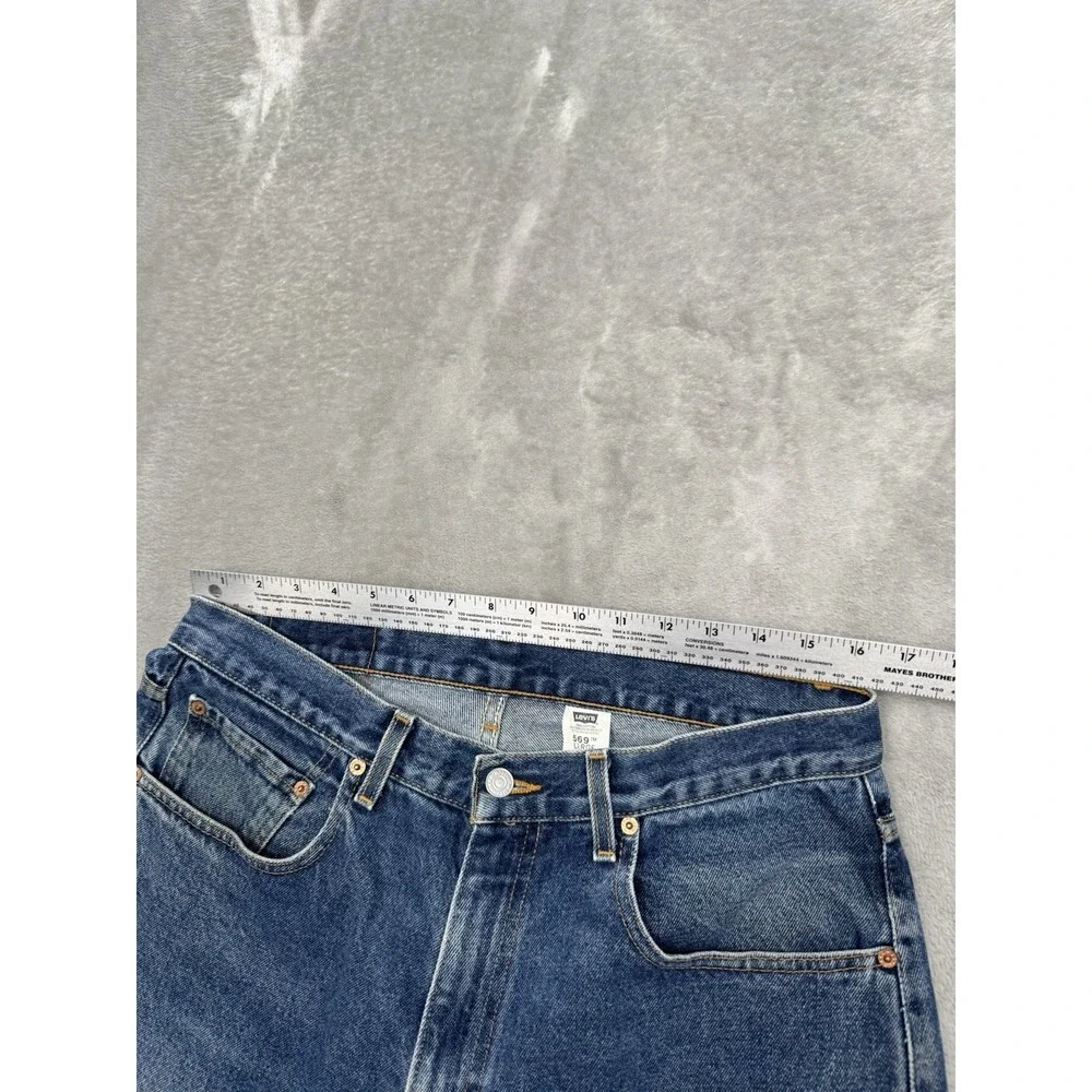 Vintage Levis 569 Jeans Mens 33x32 Loose Straight Denim Baggy Skater 90s Y2K